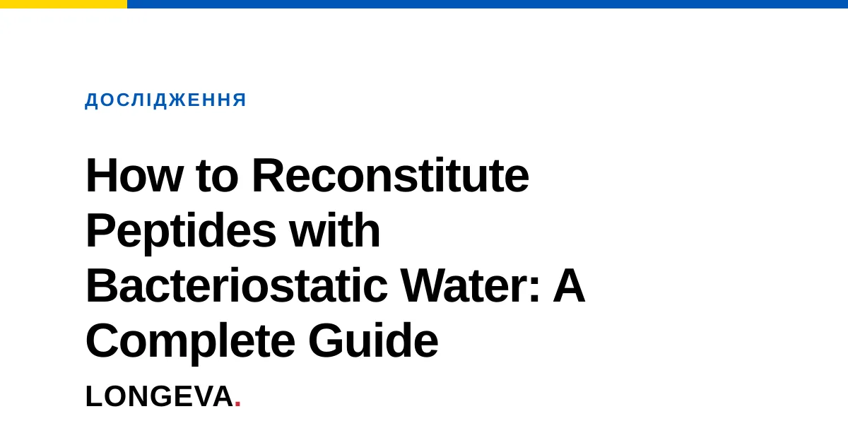 How to Reconstitute Peptides with Bacteriostatic Water: A Complete Guide