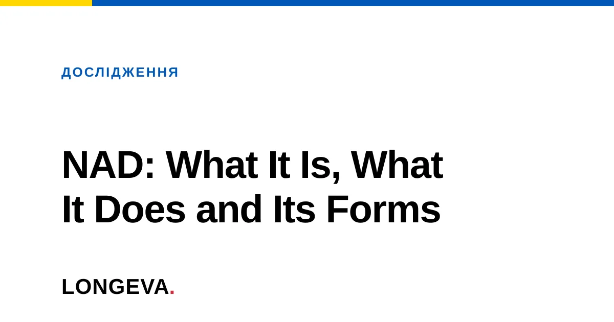 NAD: What It Is, What It Does and Its Forms